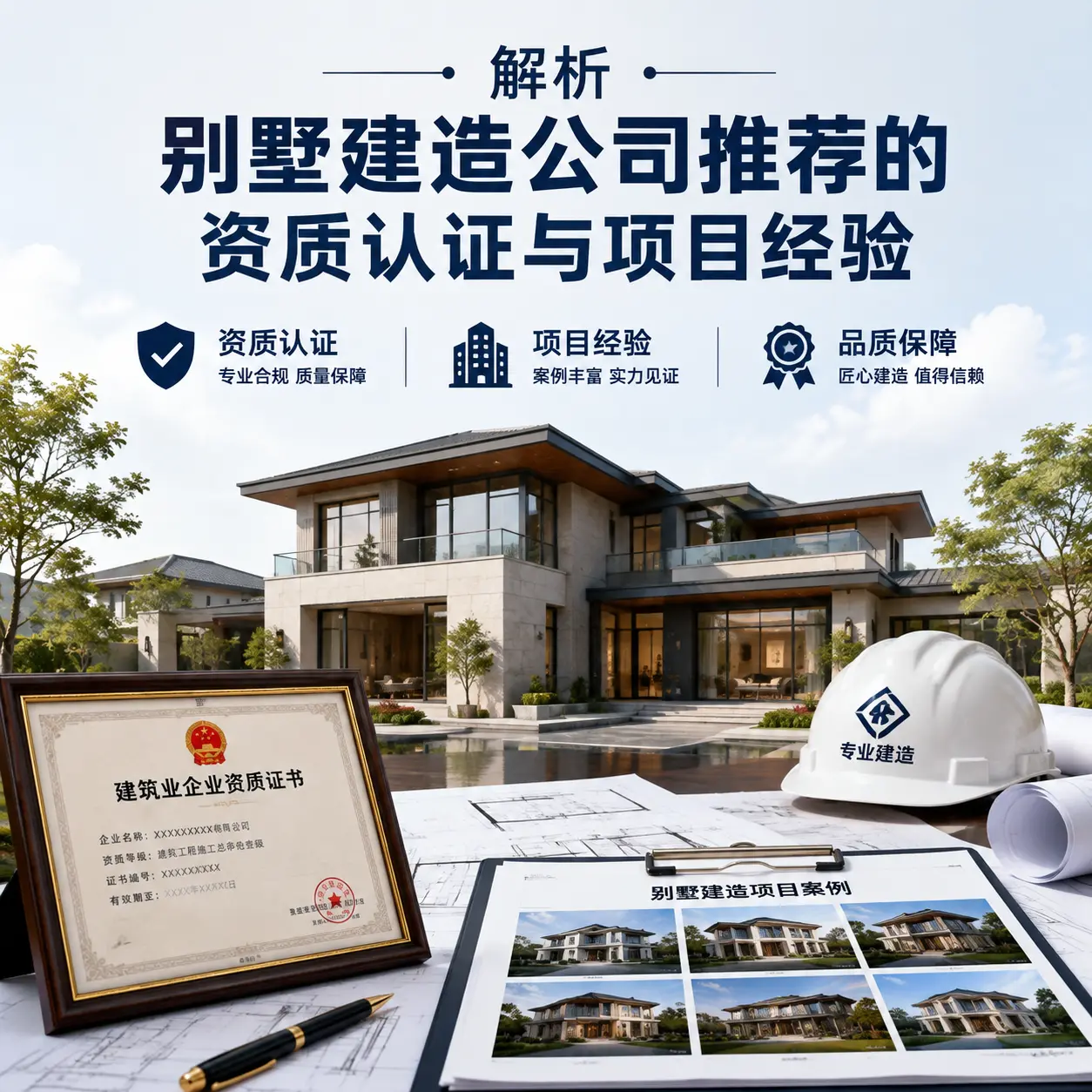 解析 荔波 别墅建造公司推荐的资质认证与项目经验