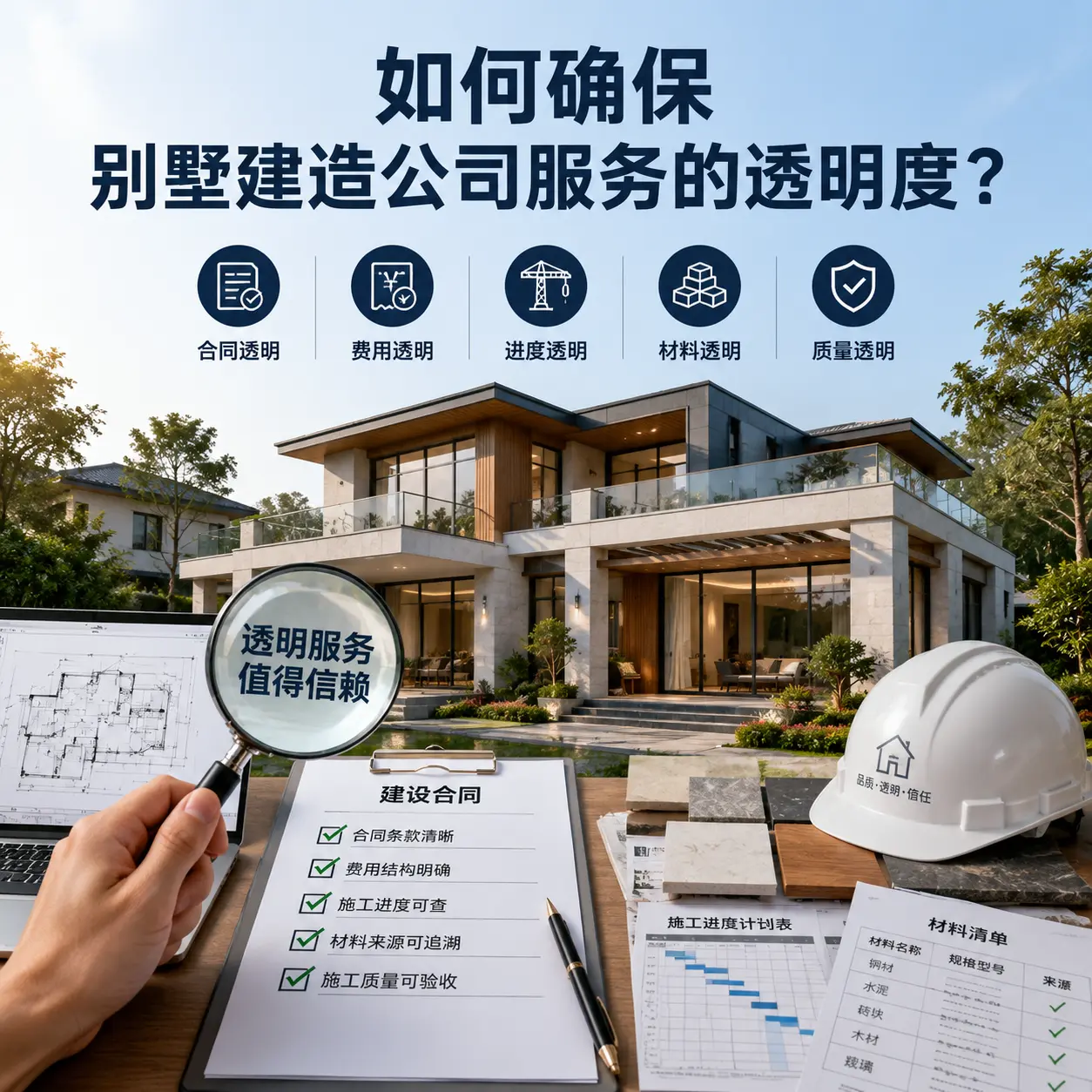 在 荔波 如何确保别墅建造公司服务的透明度？