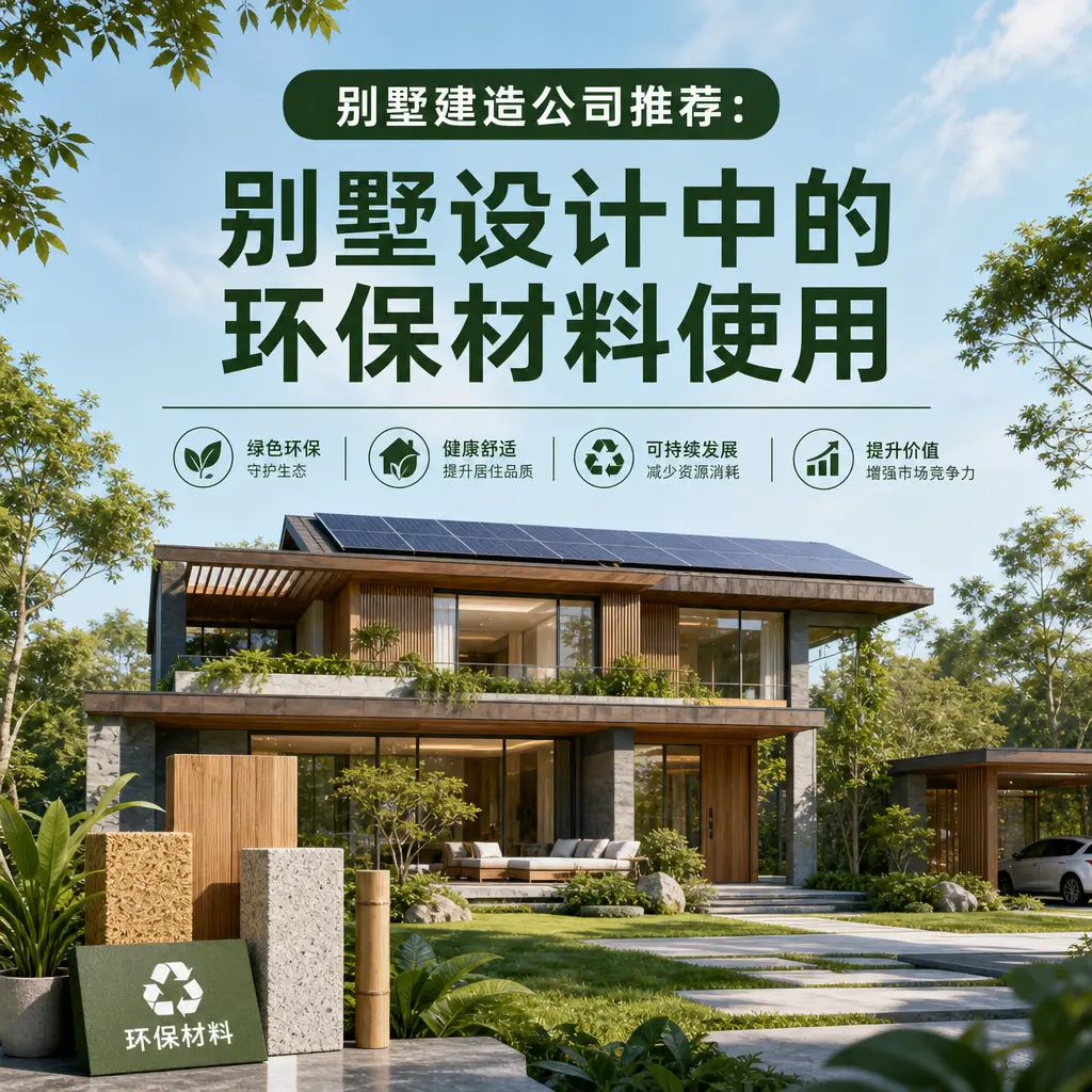 别墅建造公司推荐： 荔波 别墅设计中的环保材料使用
